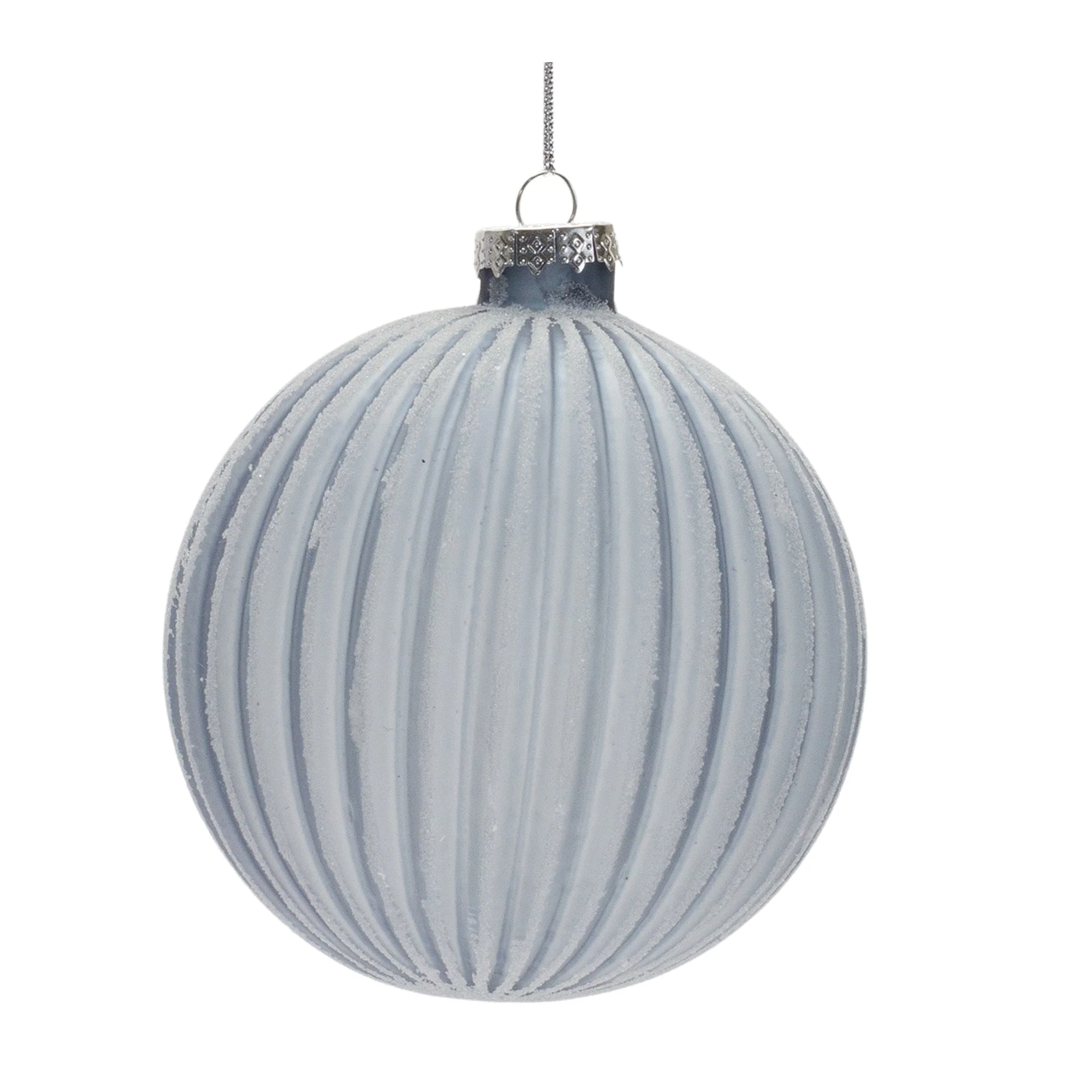 Frosted Glass Ball Ornament (Set of 6) - Image 3