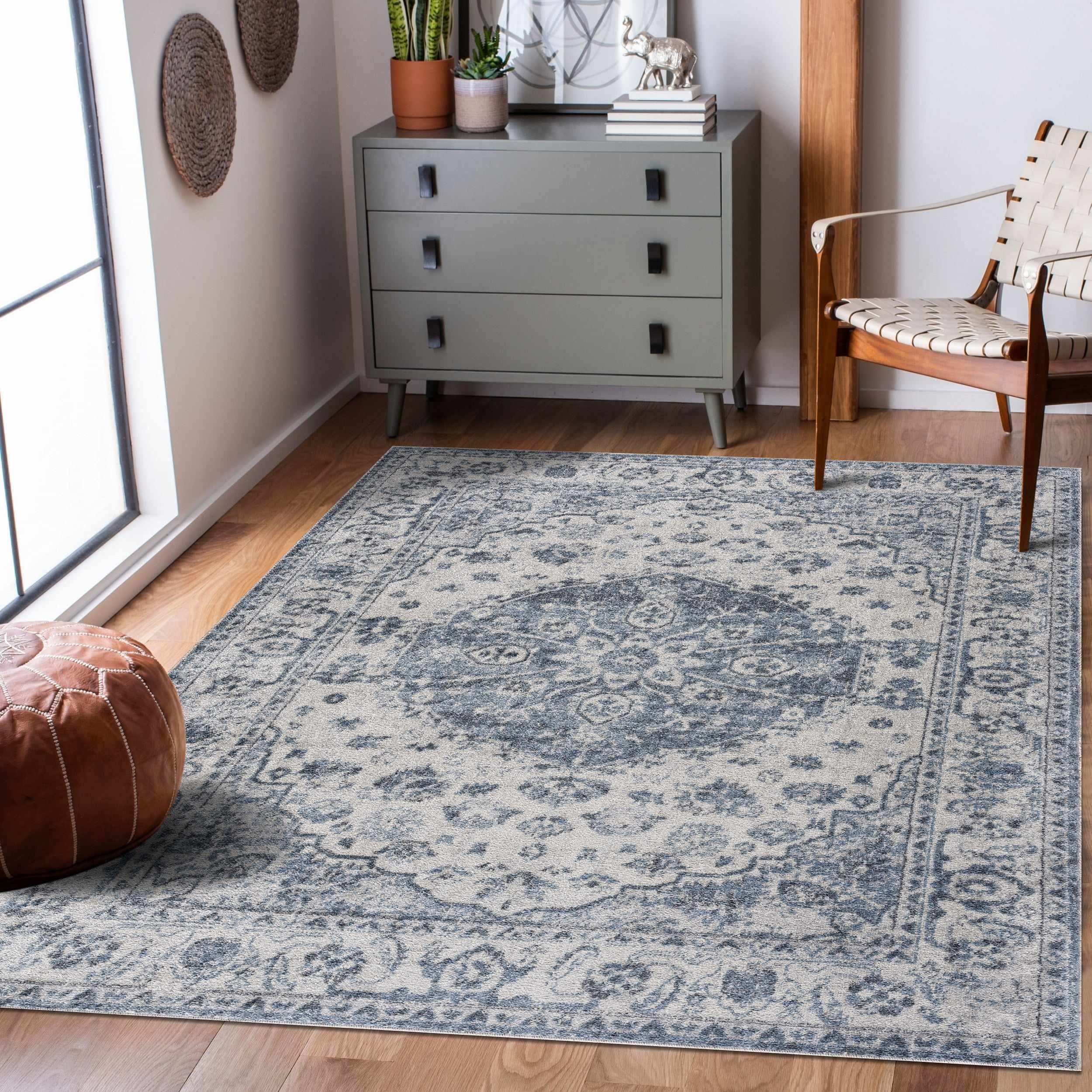 Blue Hiti Washable area rug - Clearance - Image 4
