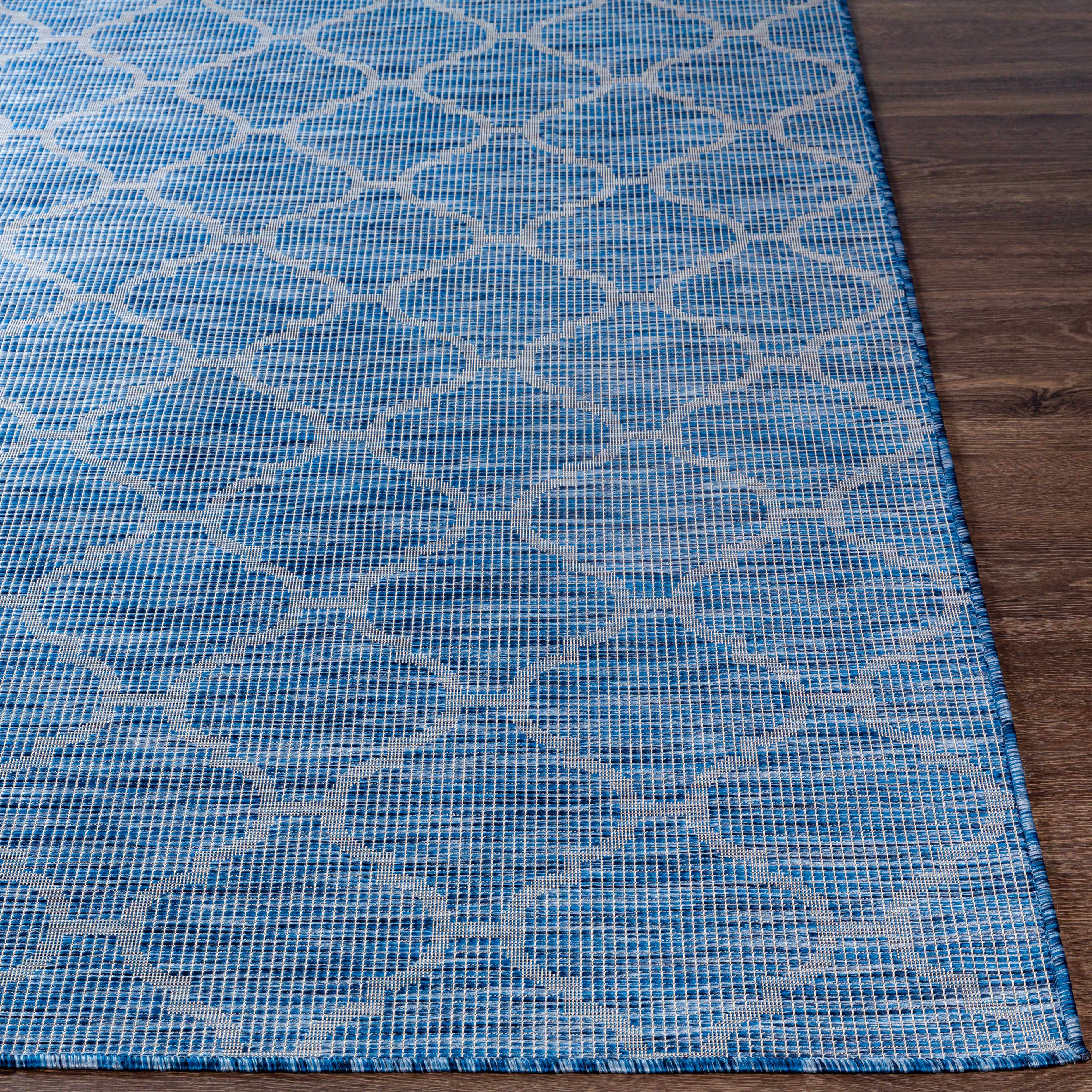 Blue Moolap Outdoor Rug - Clearance - Image 4