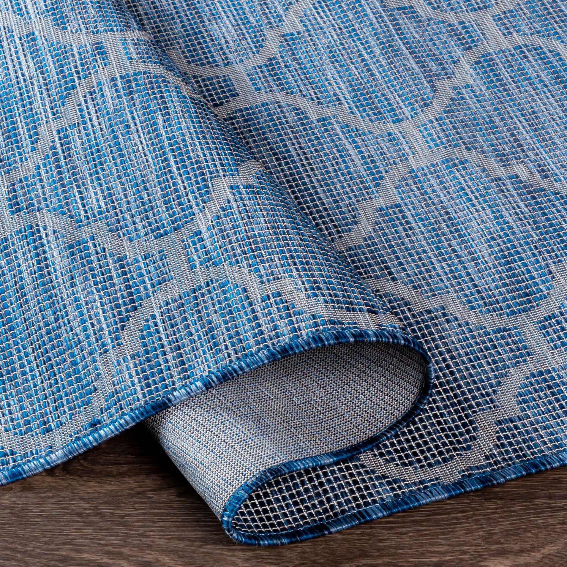 Blue Moolap Outdoor Rug - Clearance - Image 5