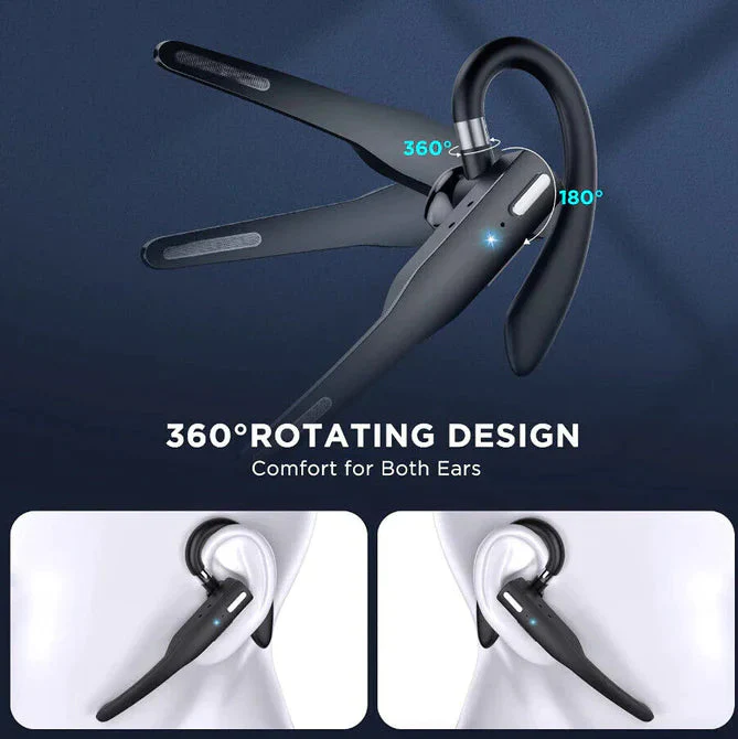 Bluetooth 5.1 Wireless Headset Noise Cancelling Hands Free Earphone - Image 5