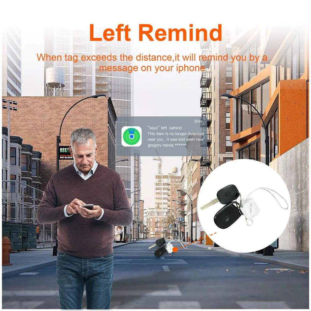 Bluetooth Item Tracker Works with Find My App Anti Lost Locator for iPhone - Image 5