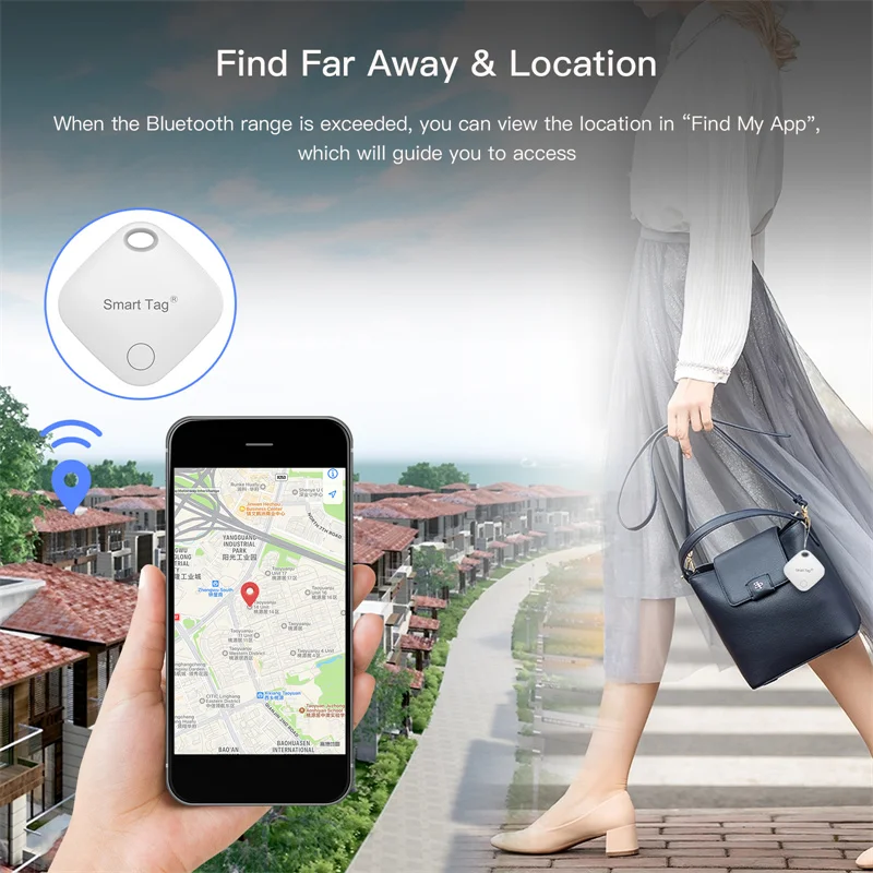 Bluetooth Item Tracker Works with Find My App Anti Lost Locator for iPhone - Image 6