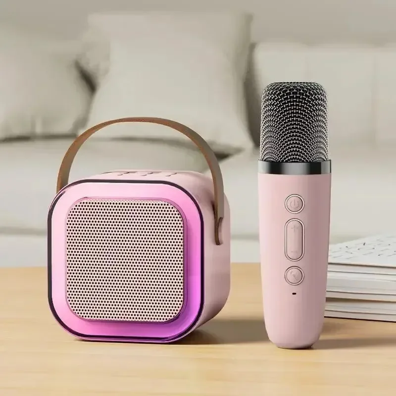 Bluetooth Karaoke Machine for Kids & Family with Wireless Mics LED Lights - Image 10