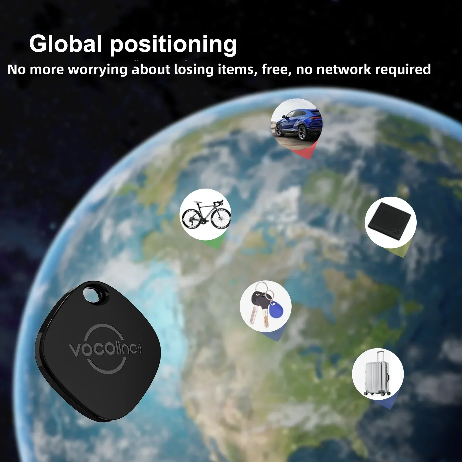 Bluetooth Key Finder Smart Tag Tracker for Keys Wallet Car Find My iOS - Image 3
