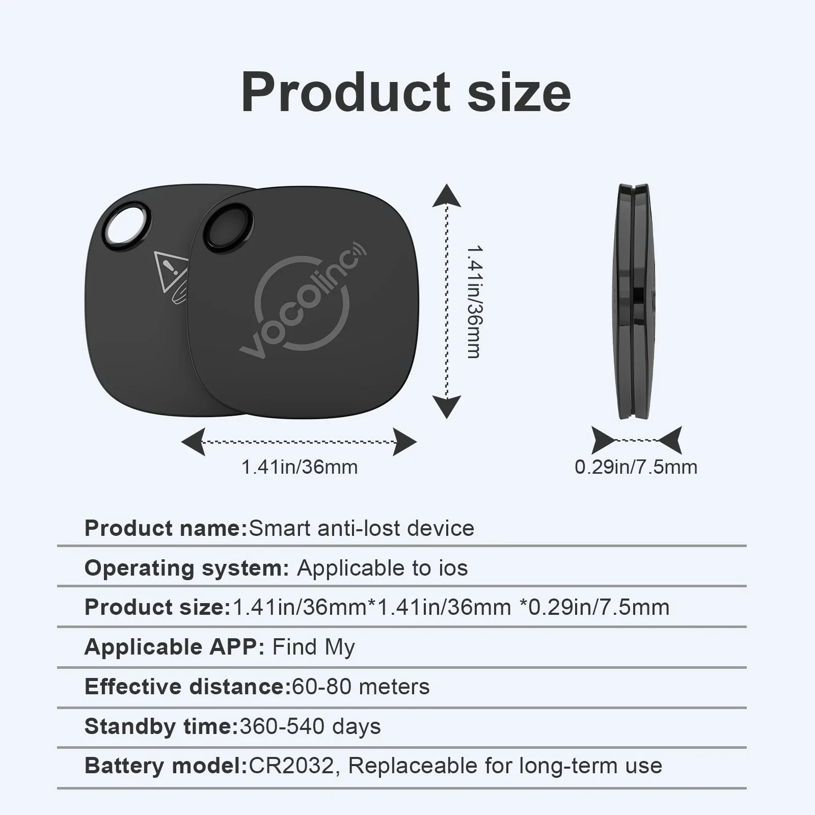 Bluetooth Key Finder Smart Tag Tracker for Keys Wallet Car Find My iOS - Image 6