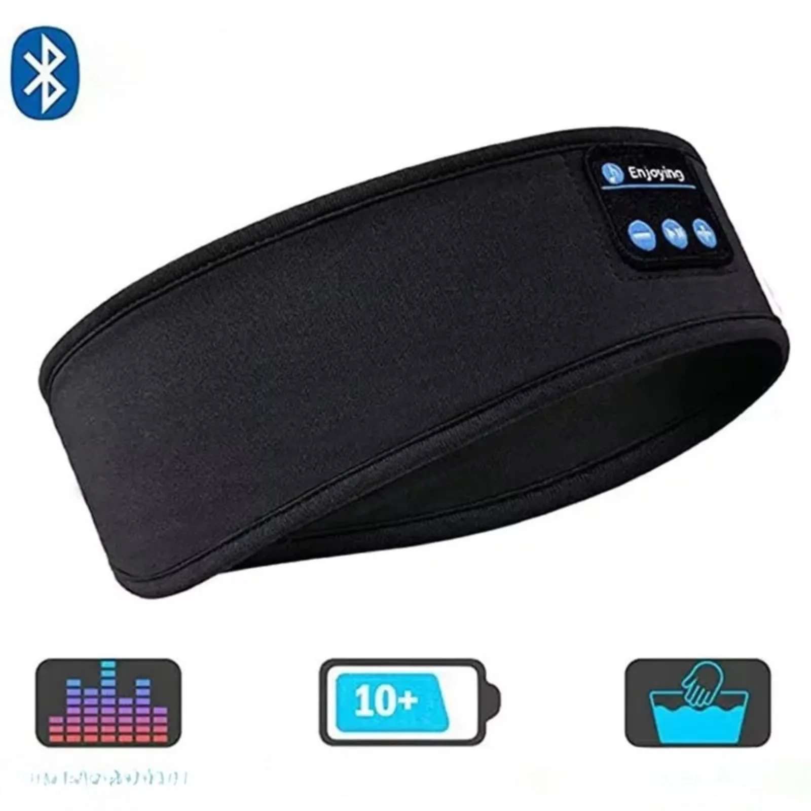 Bluetooth Sleep Headband Wireless Headphones Music Eye Mask Sports Sleeping - Image 2