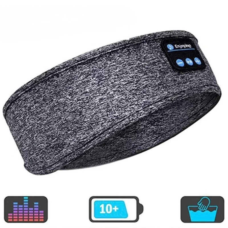 Bluetooth Sleep Headphones Headband Wireless Eye Mask for Side Sleeper Comfort - Image 10