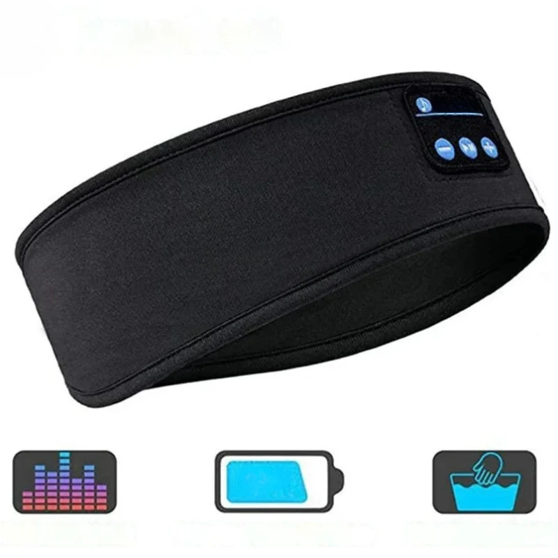 Bluetooth Sleep Headphones Headband Wireless Eye Mask for Side Sleeper Comfort - Image 9