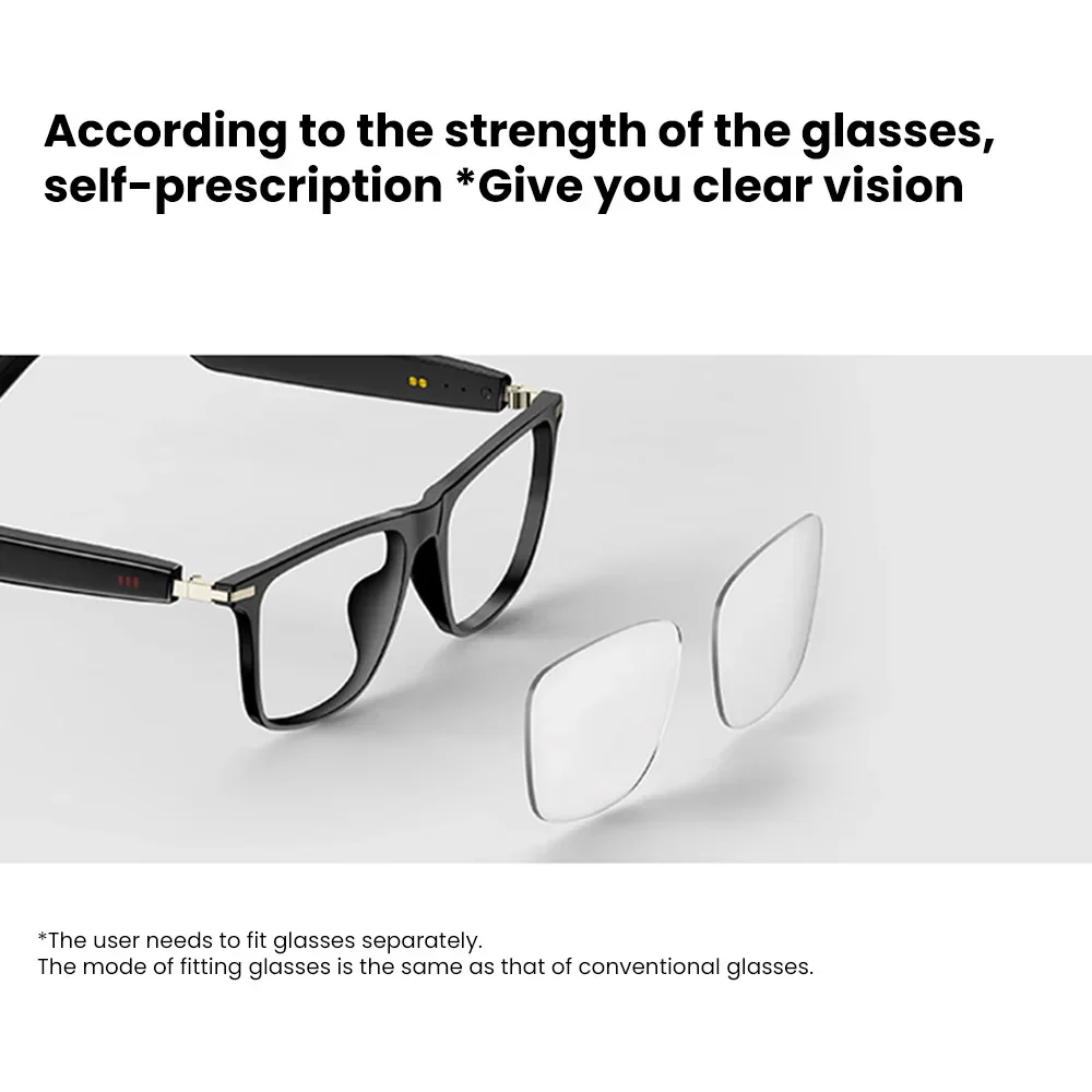 Bluetooth Smart Glasses Polarized Sunglasses Blue Light Filter Waterproof for Men - Image 3
