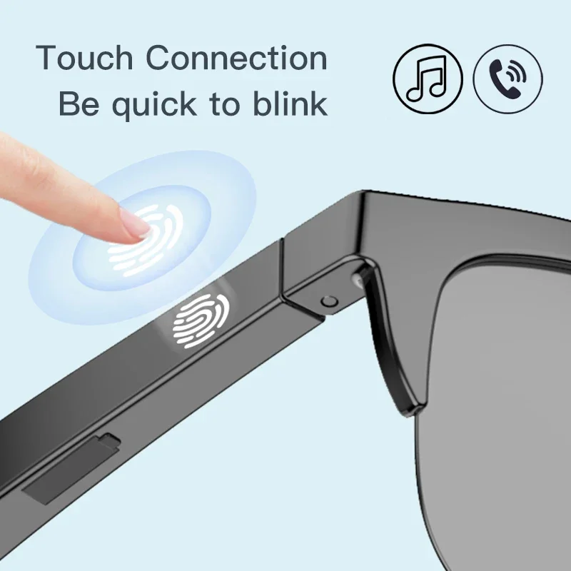Bluetooth Smart Glasses V5.3 Wireless Sunglasses HIFI Call UV Protection Outdoor - Image 3