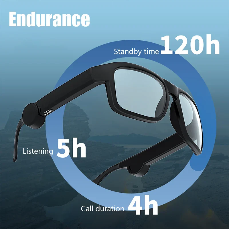 Bluetooth Smart Glasses Wireless Sunglasses HiFi Audio Call Music Sports - Image 3
