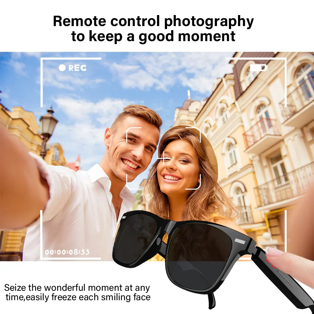 Bluetooth Smart Glasses Wireless Sunglasses Music Call TWS Audio Eyewear - Image 6