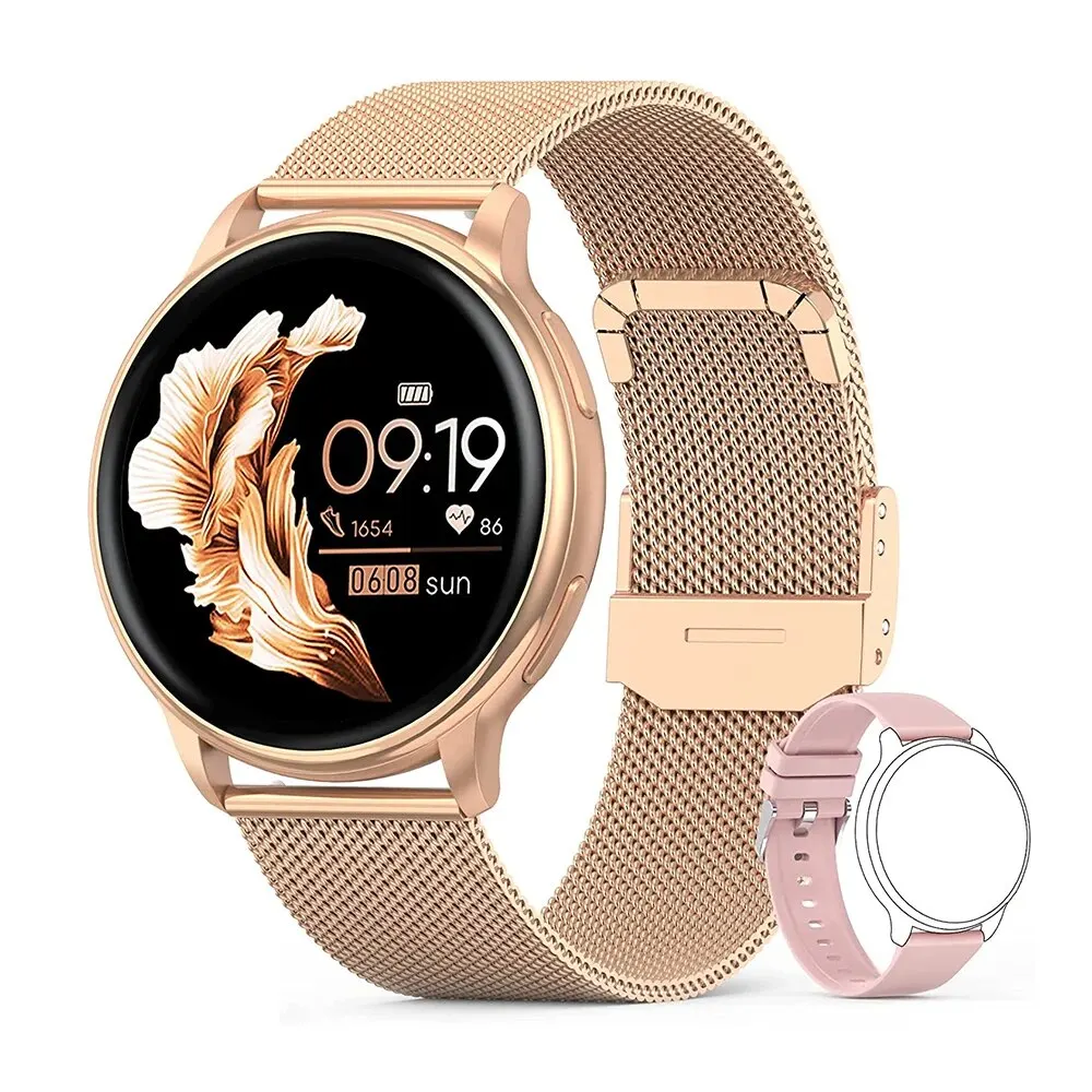 Bluetooth Smart Watch for Women with Fitness Tracker, Custom Dial & Health Monitor - Image 8
