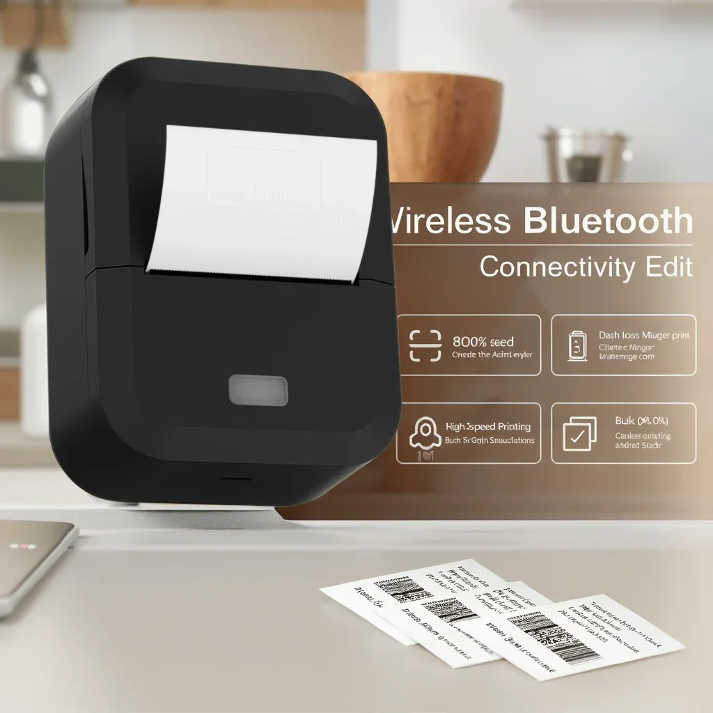 Bluetooth Thermal Label Printer Inkless Mini Sticker Maker for DIY & Gifts - Image 4