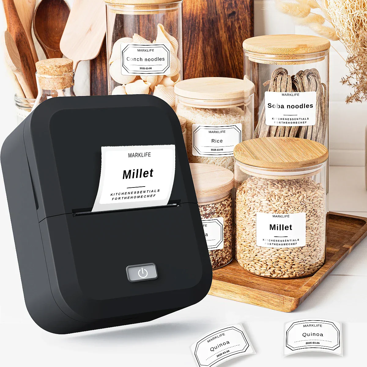 Bluetooth Thermal Label Printer Inkless Mini Sticker Maker for DIY & Gifts - Image 5