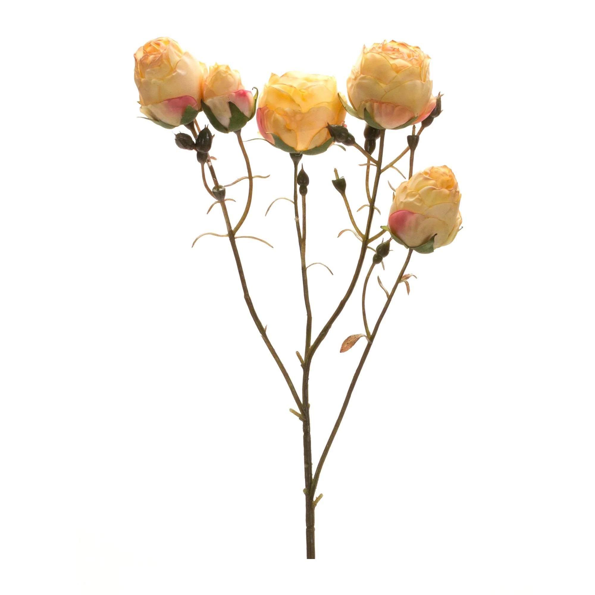 Blush yellow rose bud spray (set of 6) - Image 2