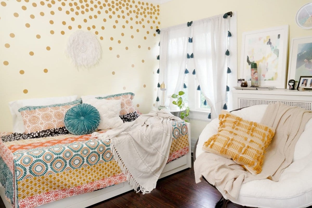 Bohemian Stripe Cotton Daybed Cover 6 Piece Set - Image 7