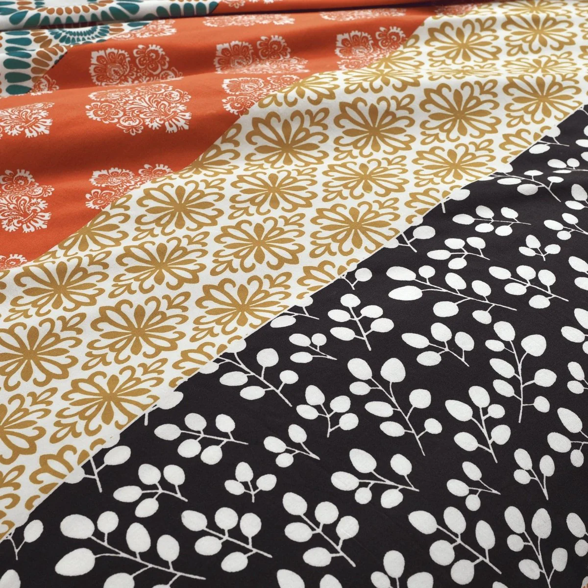 Bohemian Stripe Cotton Reversible Duvet Cover Set - Image 15
