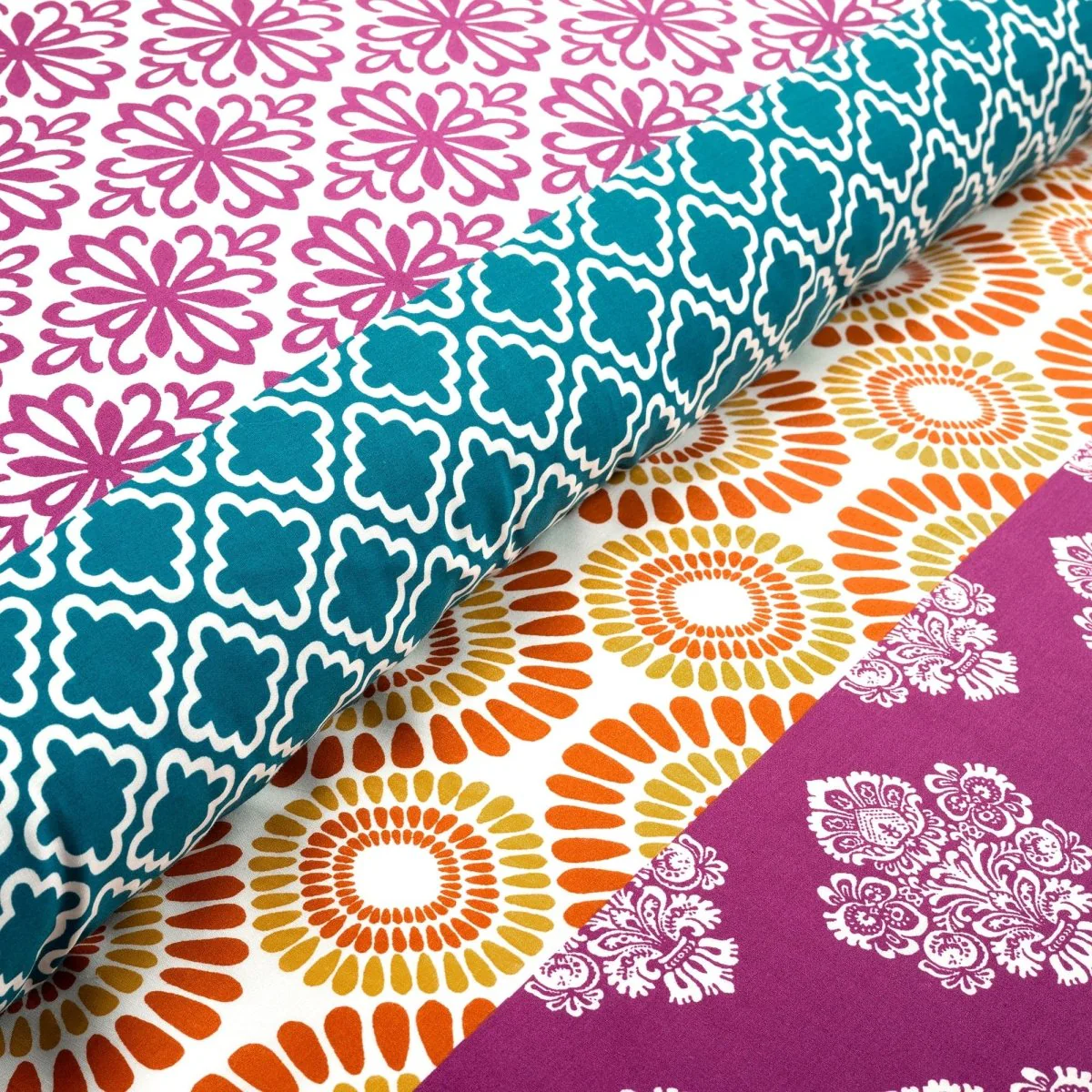 Bohemian Stripe Cotton Reversible Duvet Cover Set - Image 9