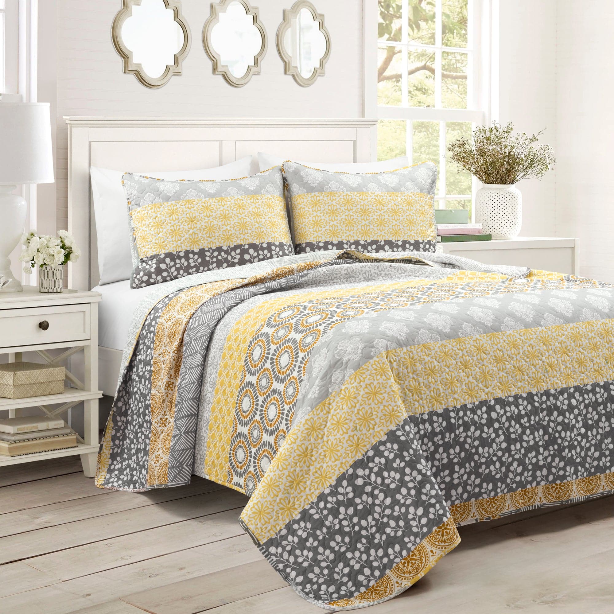Bohemian Stripe Quilt 3 Piece Set - Image 25