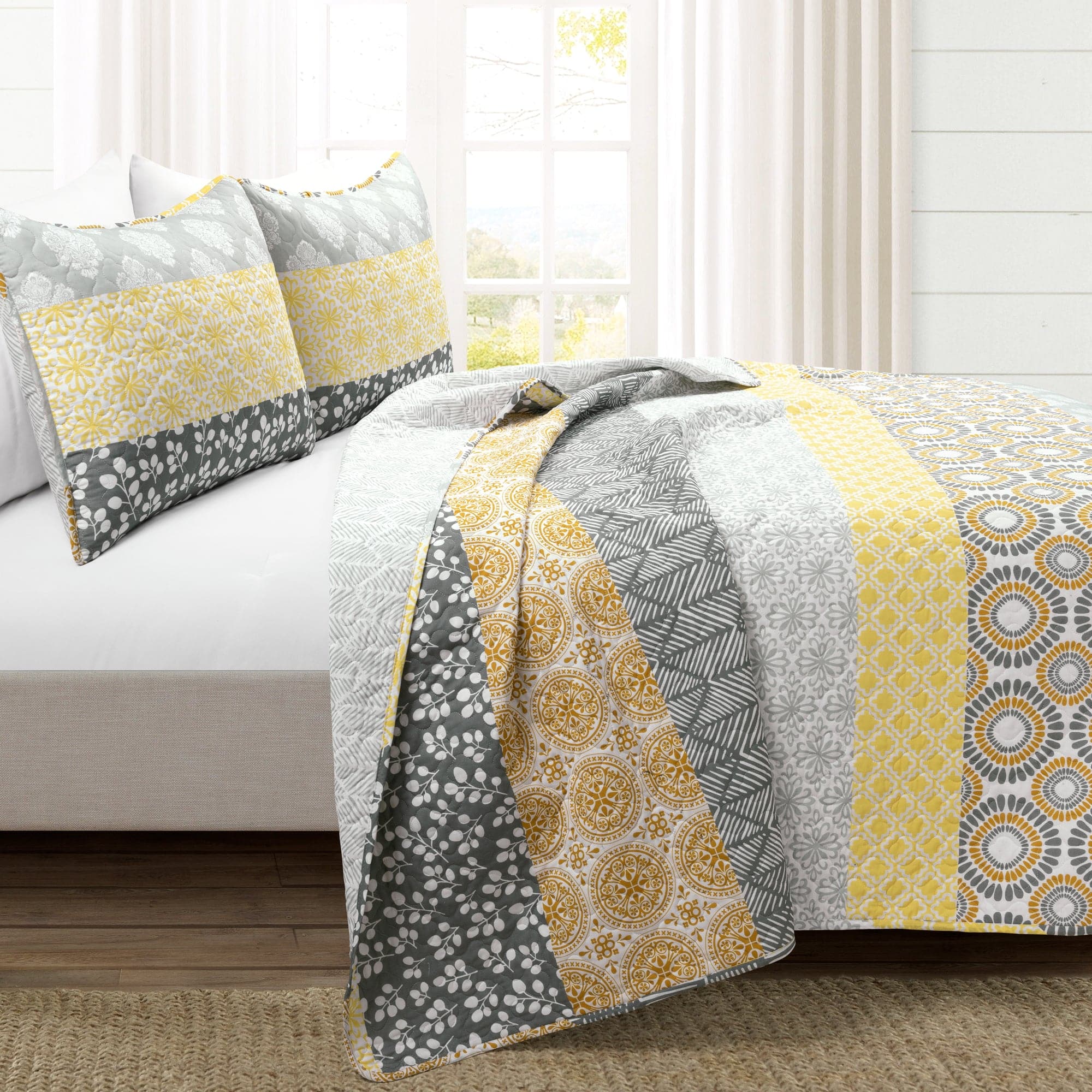 Bohemian Stripe Quilt 3 Piece Set - Image 26