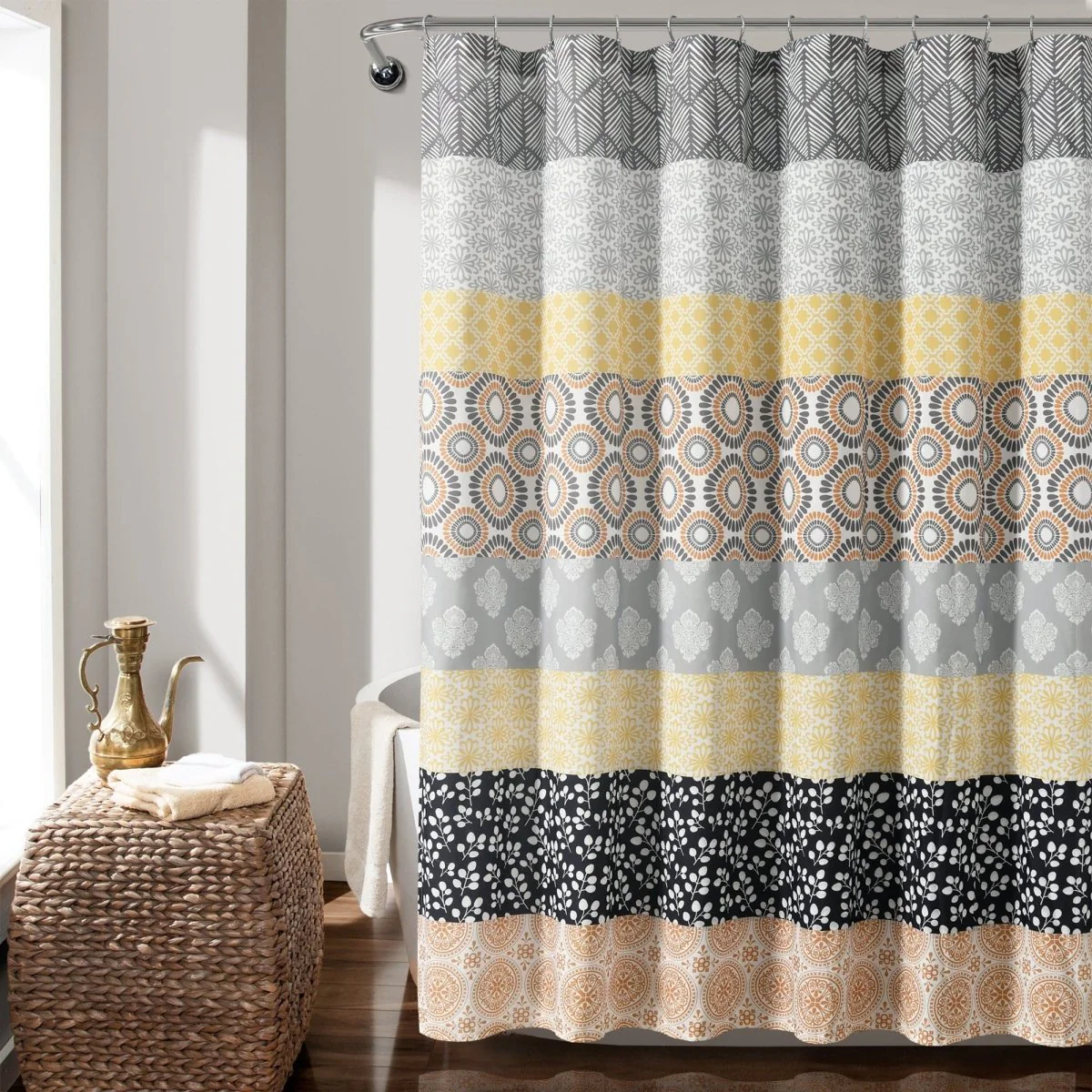 Bohemian Stripe Shower Curtain - Image 3
