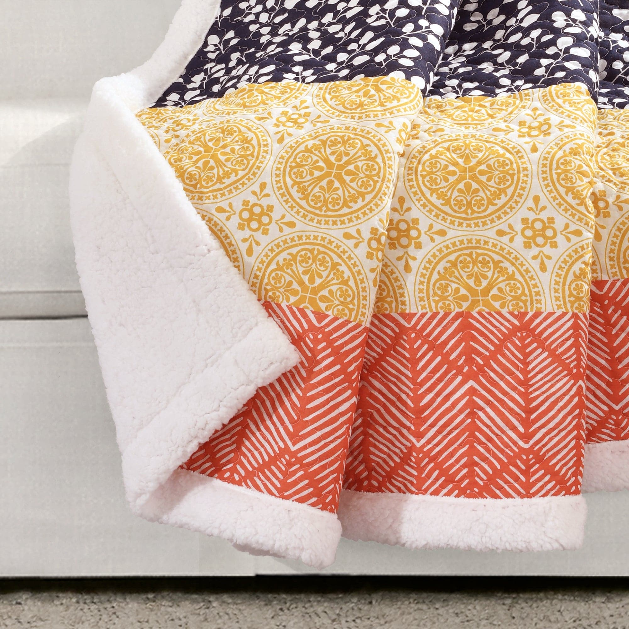 Bohemian Stripe Throw Sherpa - Image 2