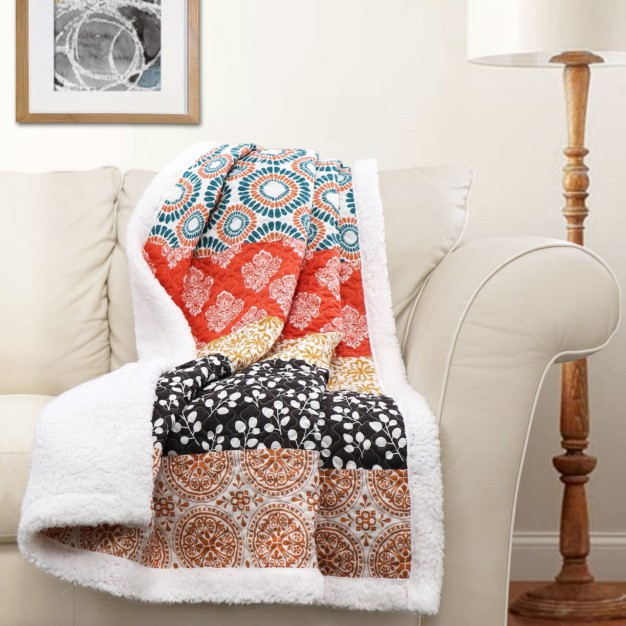 Bohemian Stripe Throw Sherpa - Image 4