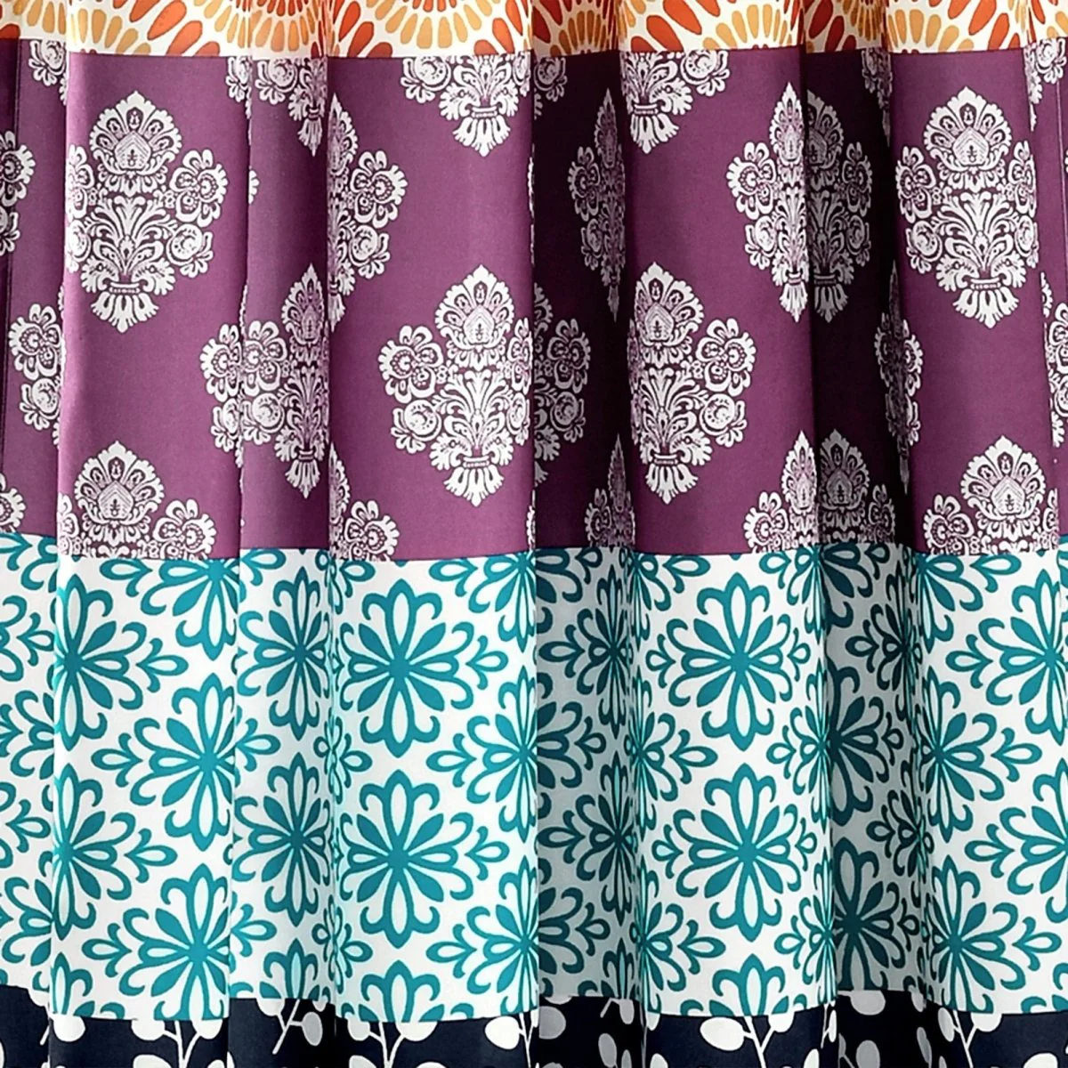 Bohemian Stripe Window Curtain Panel Set - Image 10