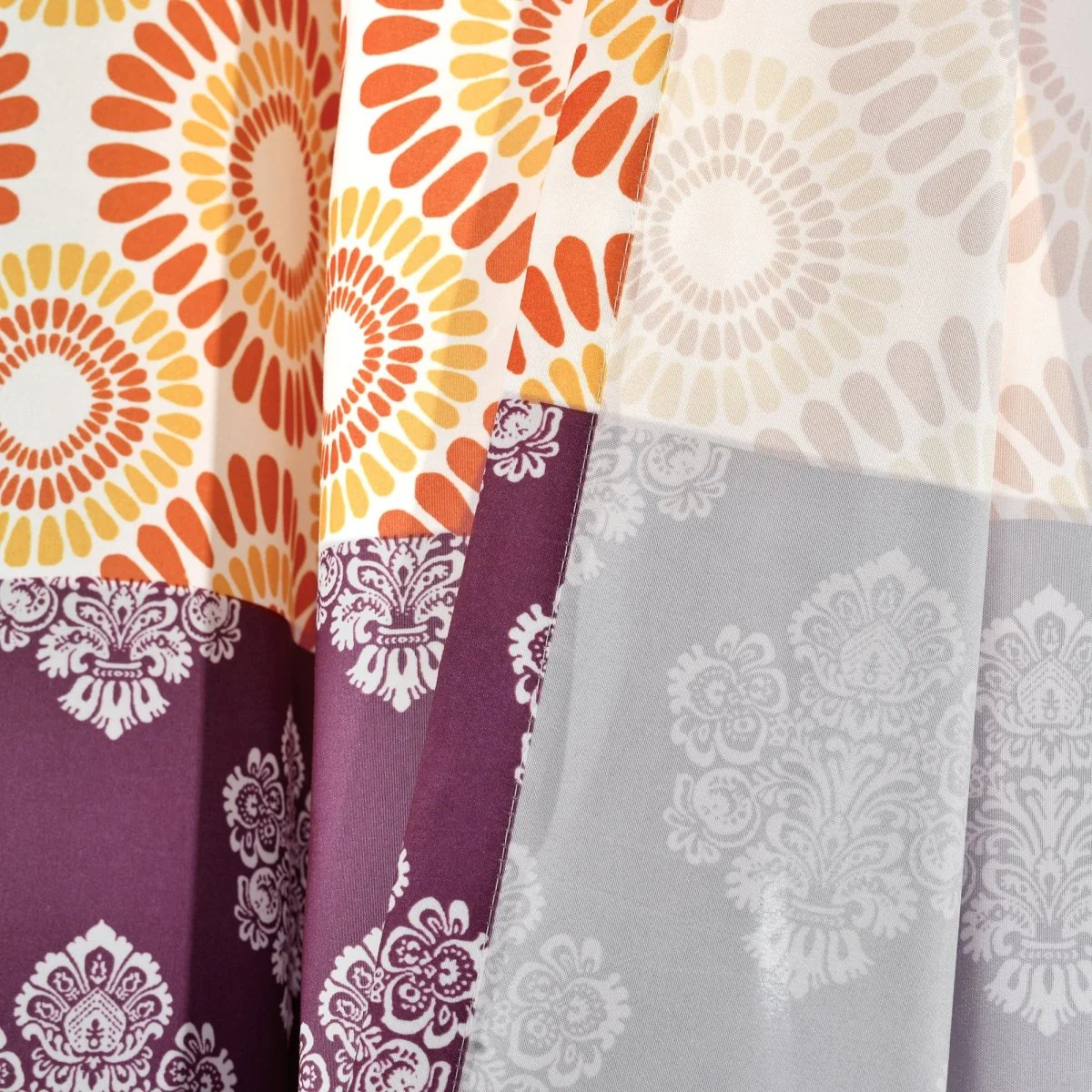 Bohemian Stripe Window Curtain Panel Set - Image 13
