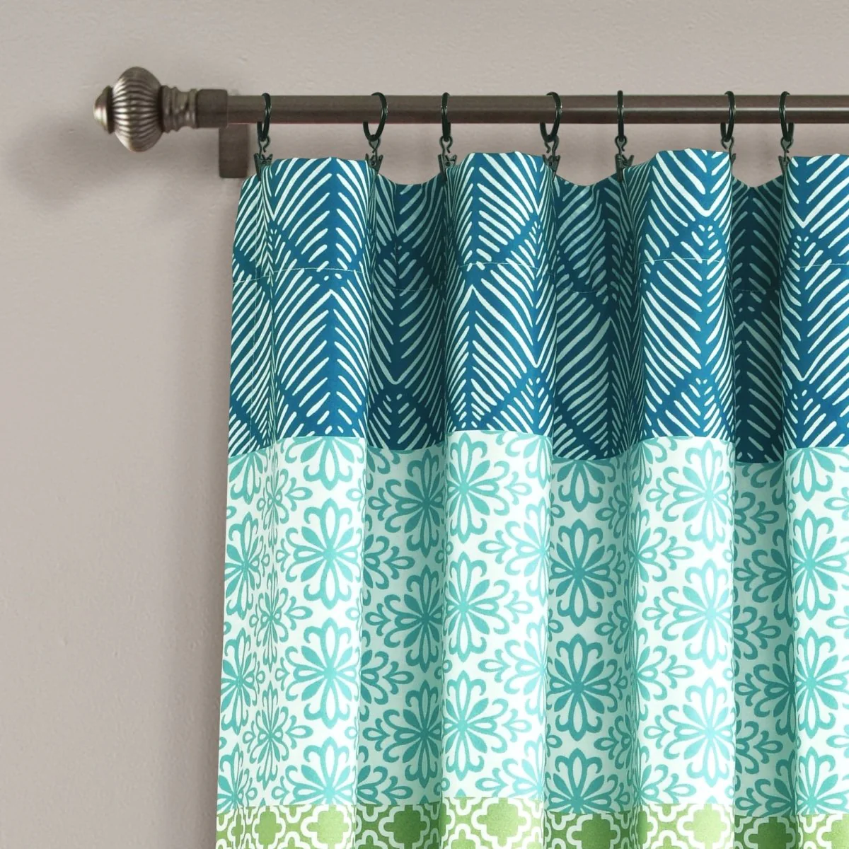 Bohemian Stripe Window Curtain Panel Set - Image 16