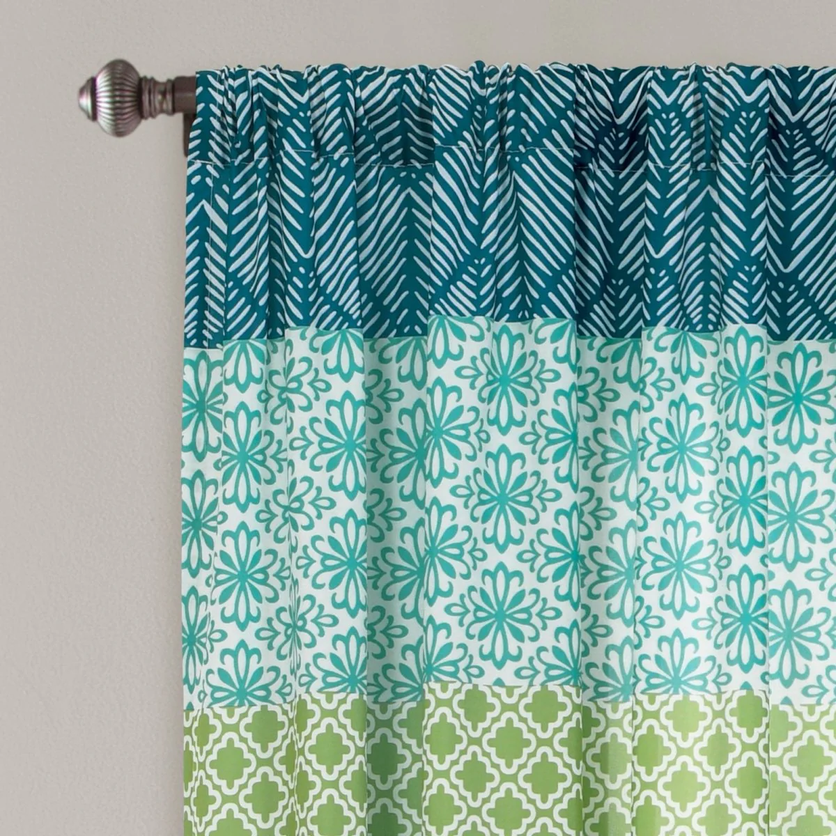 Bohemian Stripe Window Curtain Panel Set - Image 17