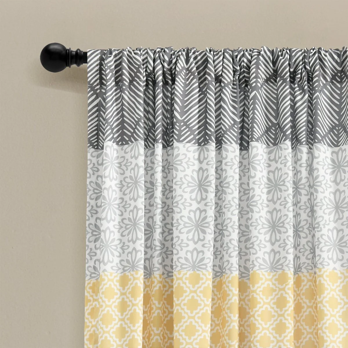 Bohemian Stripe Window Curtain Panel Set - Image 24