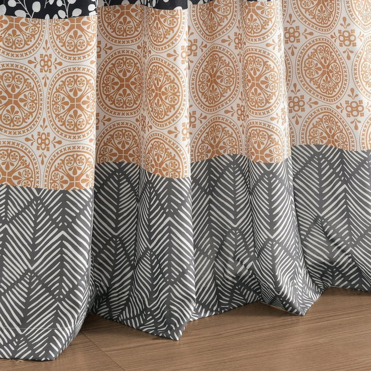 Bohemian Stripe Window Curtain Panel Set - Image 27