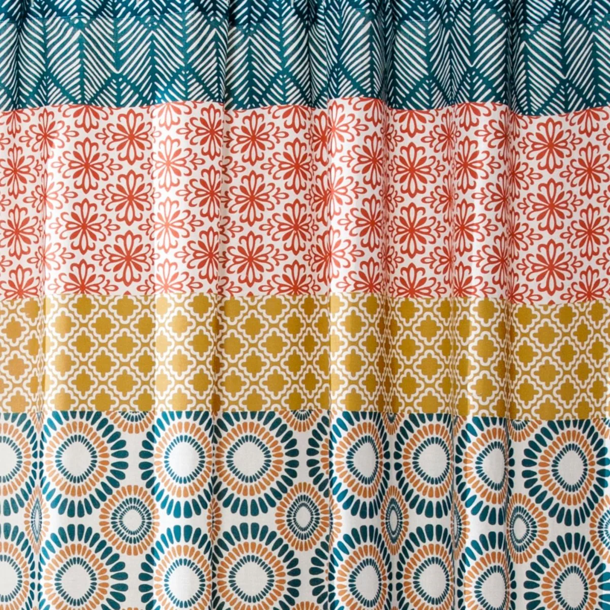 Bohemian Stripe Window Curtain Panel Set - Image 3