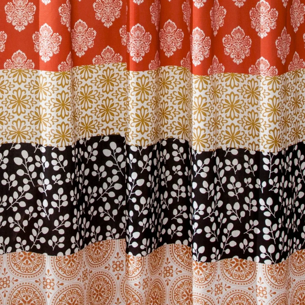 Bohemian Stripe Window Curtain Panel Set - Image 4