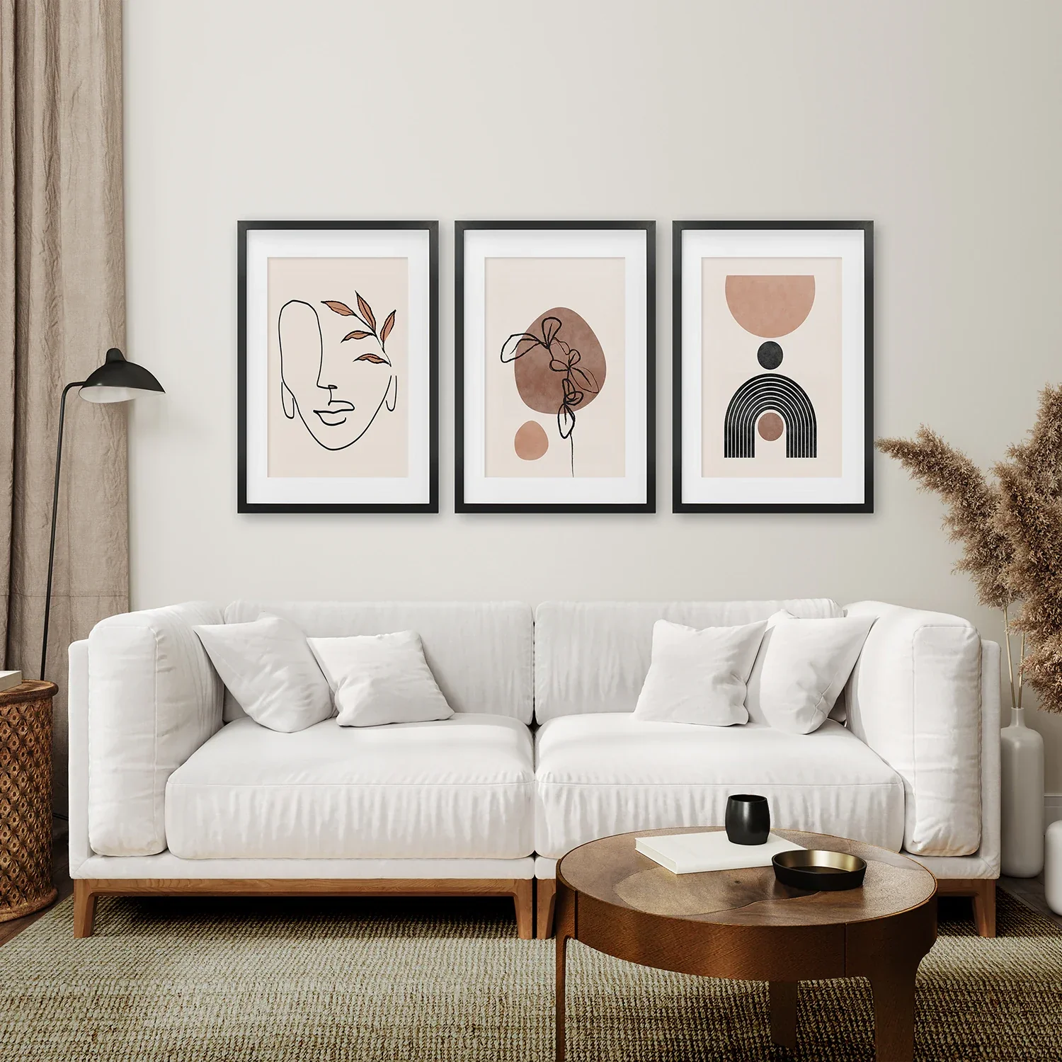 Boho Abstract Art Set of 3 - Modern Poster Bundle - Image 4