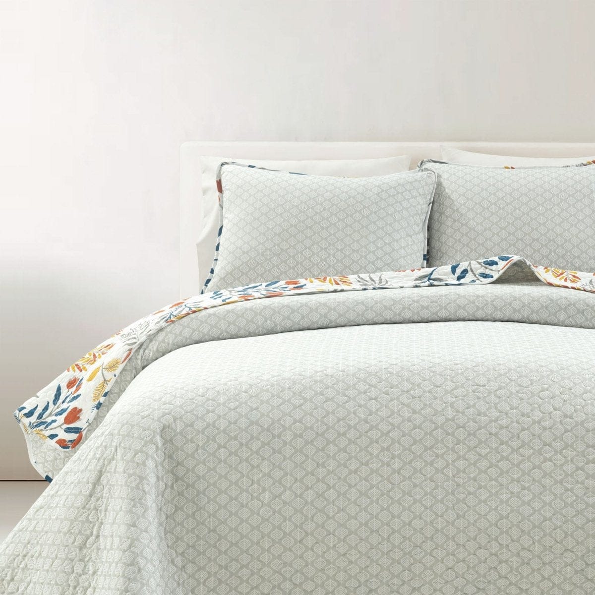 Boho Botanical Floral Quilt 3 Piece Set - Image 4