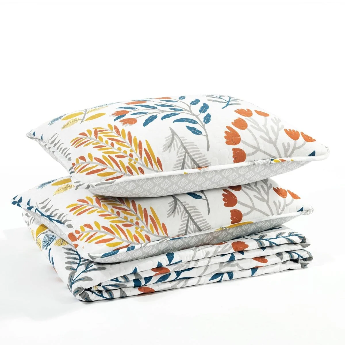 Boho Botanical Floral Quilt 3 Piece Set - Image 5