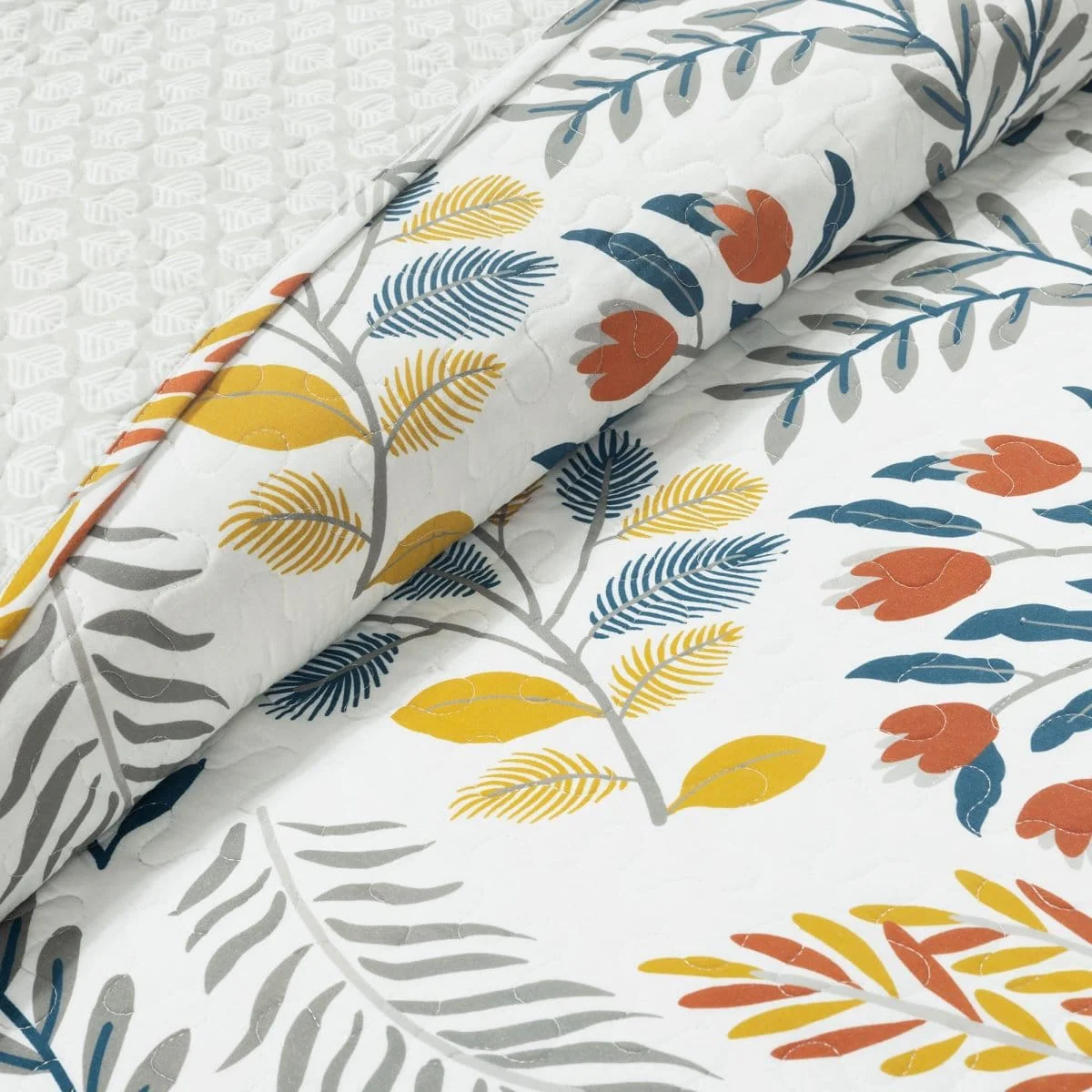 Boho Botanical Floral Quilt 3 Piece Set - Image 7