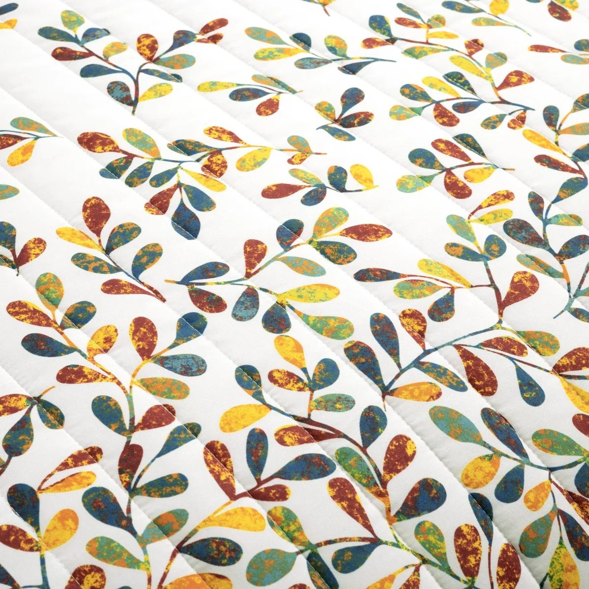 Boho Botanical Leaf Reversible 3 Piece Quilt Set - Image 5