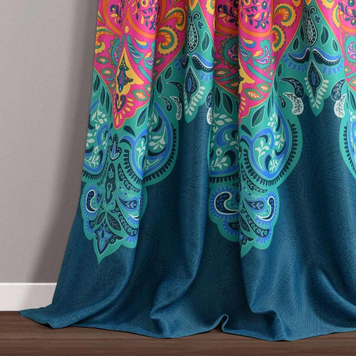 Boho Chic Light Filtering Window Curtain Panel Set - Image 11