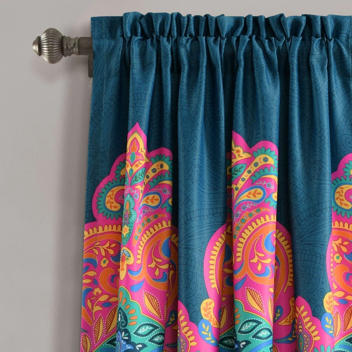 Boho Chic Light Filtering Window Curtain Panel Set - Image 3