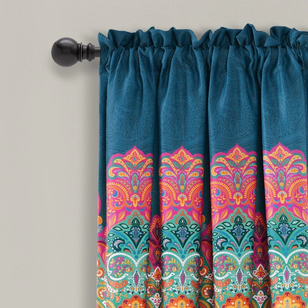 Boho Chic Light Filtering Window Curtain Panel Set - Image 4