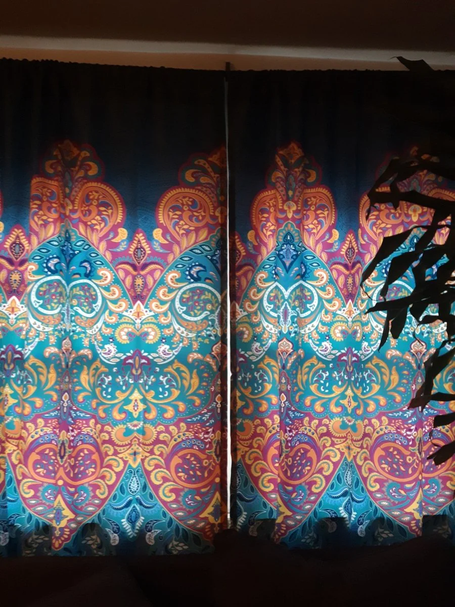 Boho Chic Light Filtering Window Curtain Panel Set - Image 6
