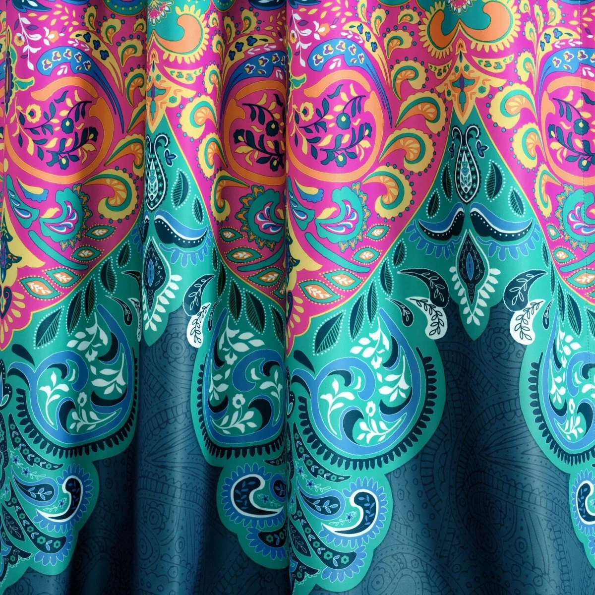 Boho Chic Light Filtering Window Curtain Panel Set - Image 8
