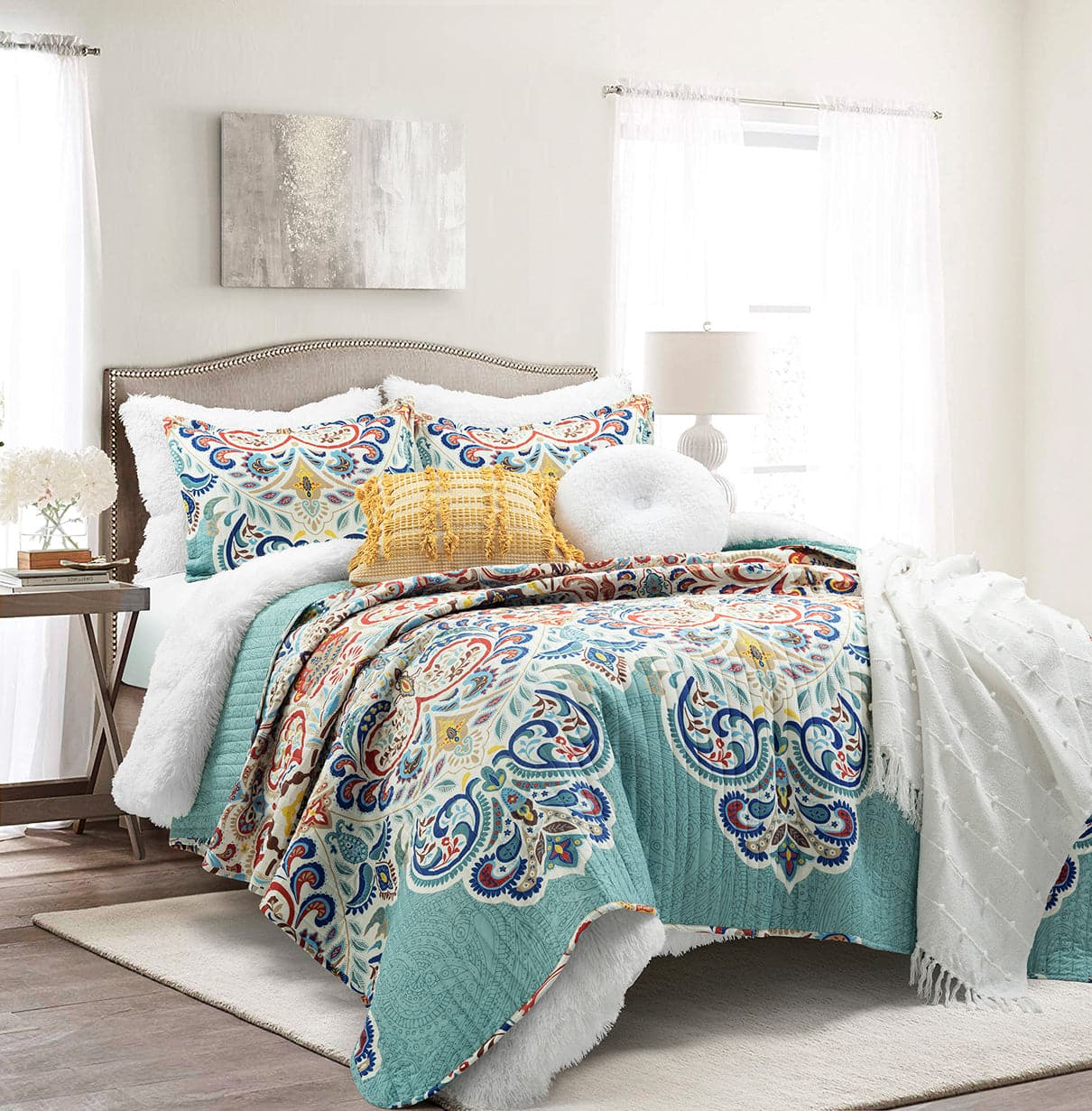Boho Chic Quilt 3 Piece Set - Image 15