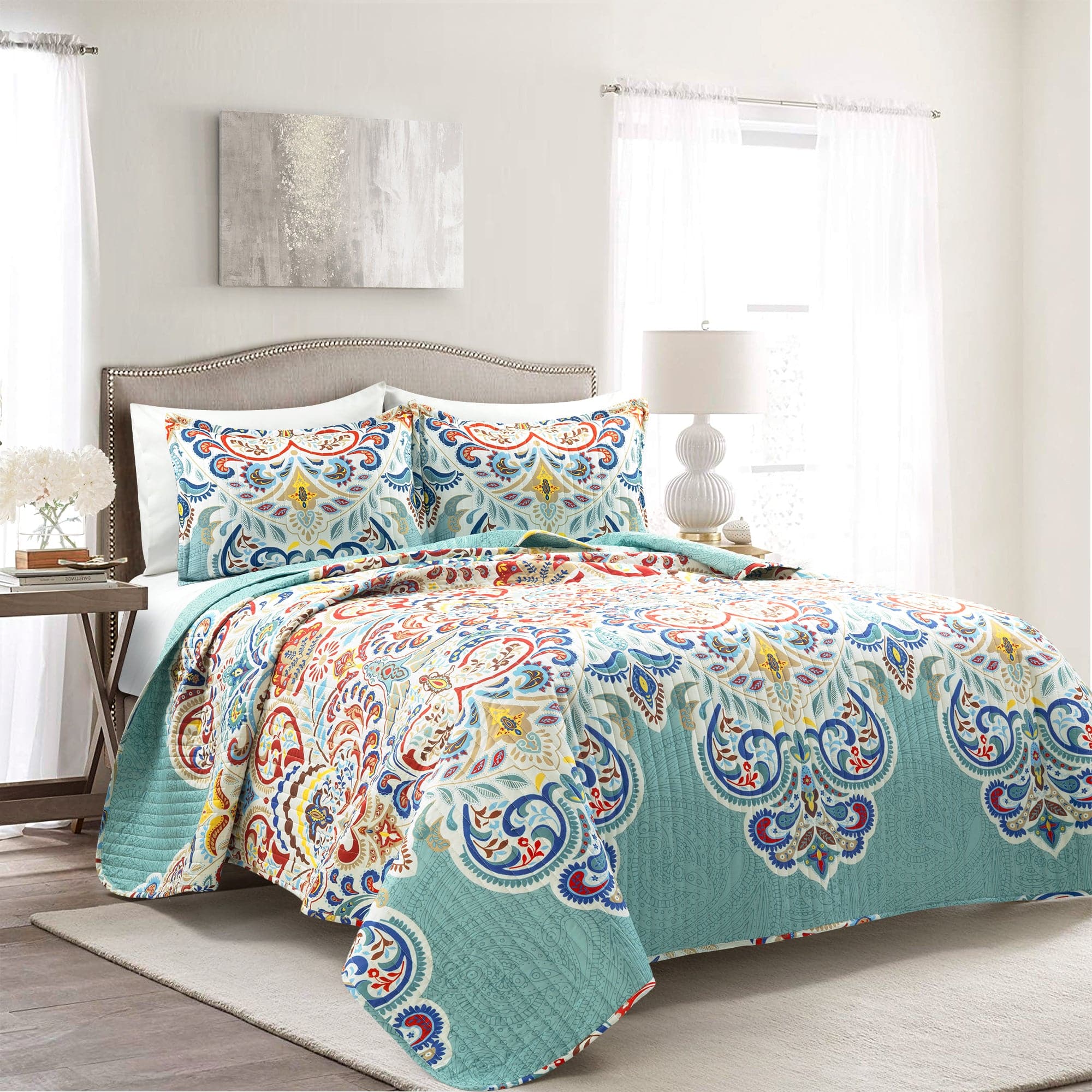 Boho Chic Quilt 3 Piece Set - Image 2