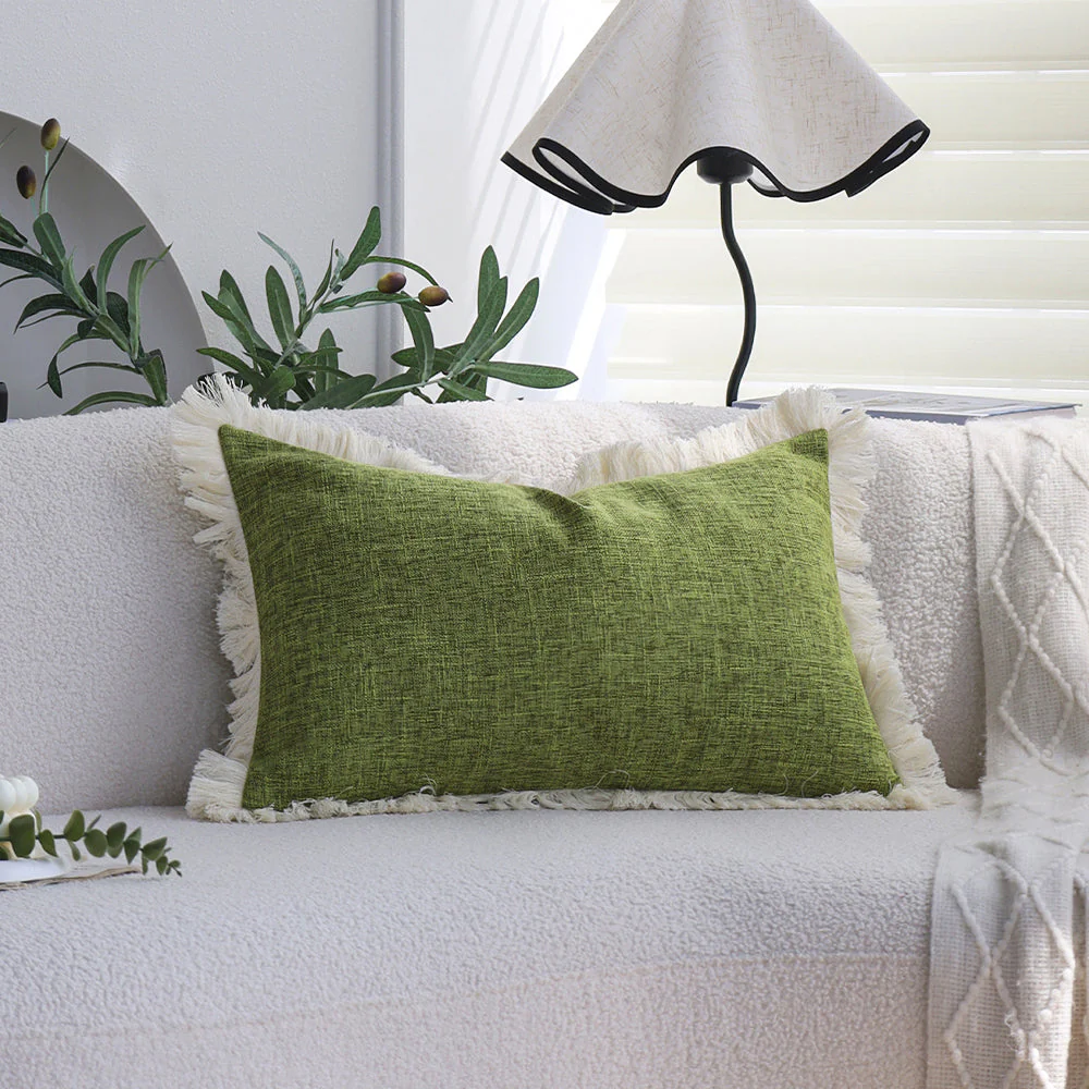 boho-chic style lumbar throw pillow covers Pack of 1 of 12"x20" and 1 of 18"x18" - Image 17
